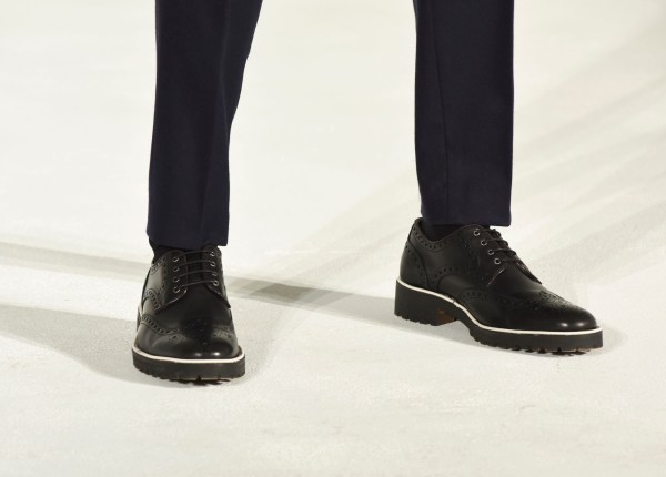 NEW YORK, NY - FEBRUARY 11: A model poses at the Carlos Campos Presentation during Mercedes-Benz Fashion Week Fall 2015 at Industria Studios on February 11, 2015 in New York City. (Photo by Vivien Killilea/Getty Images)