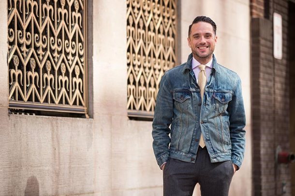 levis-mens-denim-jacket-blazer-pink-shirt-tan-tie-business-casual-date-outfit-ideas-spring-2016-1